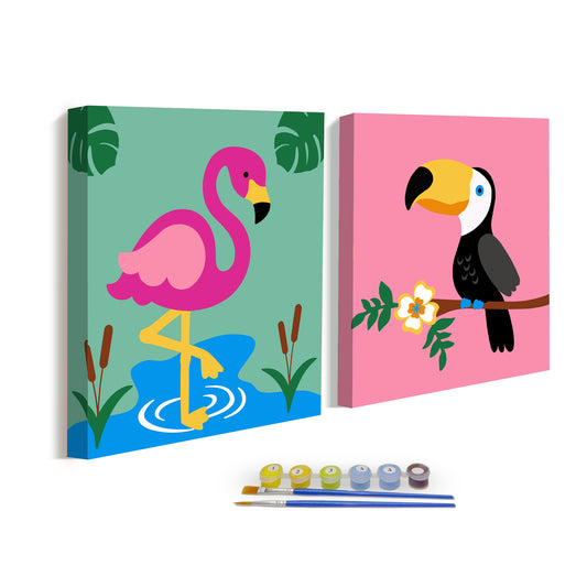 ColorOki ORIGINALS "Tropical Birds" Paint by Number Kit